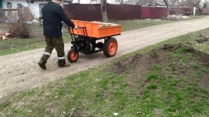 Самоходная мототележка лучший друг!!!