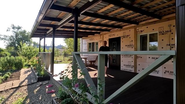 #220 Заливаем пол бетоном, и начало строительства тепли? смотреть онлайн