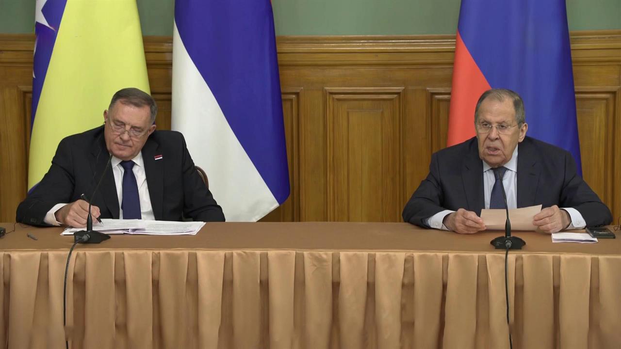 Сергей Лавров провел встречу с президентом Республики Сербской Милорадом Додиком
