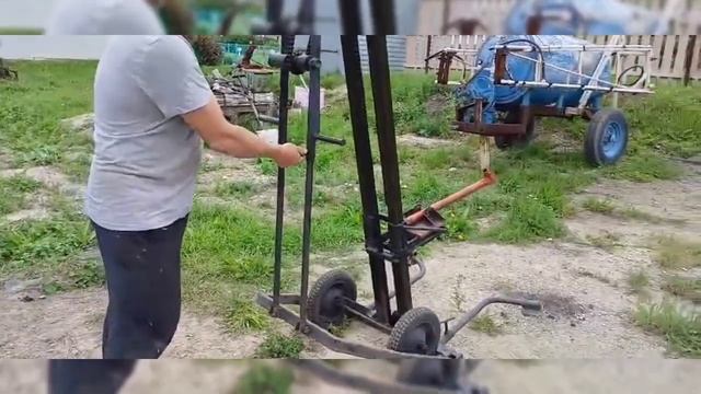 Самодельная стоика для мотобура. смотреть онлайн