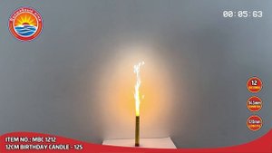 MBC1212 --- 12cm Birthday Candle - 12s