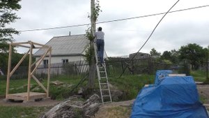 Временный летний душ. Temporary summer shower. #летнийдуш, #summershower