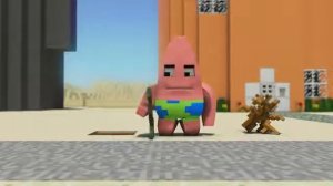 Губка боб в minecraft Анимация (РУС)