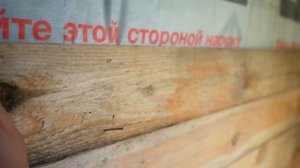 СТРОЮ ДОМ В ЛЕСУ. ЗАКОНЧИЛ ОБШИВАТЬ СТЕНЫ ВНУТРИ.