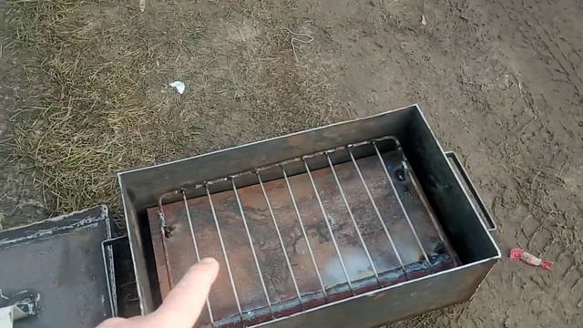 Коптильня для горячего копчения мяса,рыбы своими рука