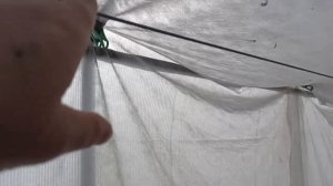 Трос и конструкция для подвязки растений в теплице 2.05.