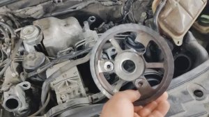 Замена шкивов ГРМ без разбора.