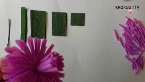 ХРИЗАНТЕМЫ из гофрированной бумаги Как сделать ЦВЕТО?
