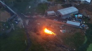 Сжигание мусора на частной территории возле СНТ Восхо