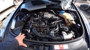 Ремонт и замена напорного шланга ГУР A6 C6 3.0 TDI.