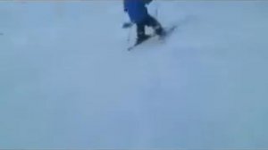 Варечке 5 лет. Первая слаломная тренировка.