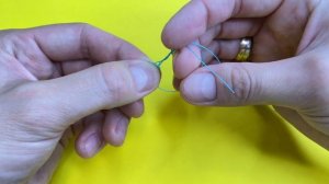 Как просто привязать крючок к леске. Самый быстрый и о?