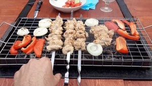 стол с мангалом