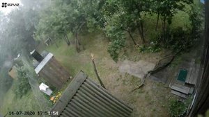 Ураган сломал дерево