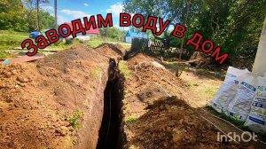 Завели воду в дом, остались первый раз с ночёвкой, высадили всю рассаду.