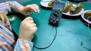 Батарейка из соленых огурцов