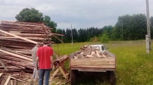 Пилим горбыль на дрова!