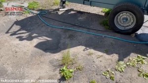 Дезинфекция почвы паром - запуск парогенератора