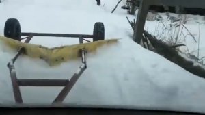 Снегоочиститель прицепной своими руками. "Снегирь 1НМ"