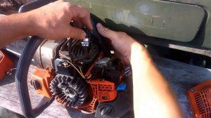 Oleo-Mac 947. Умер модуль зажигания. Замена и проверка.