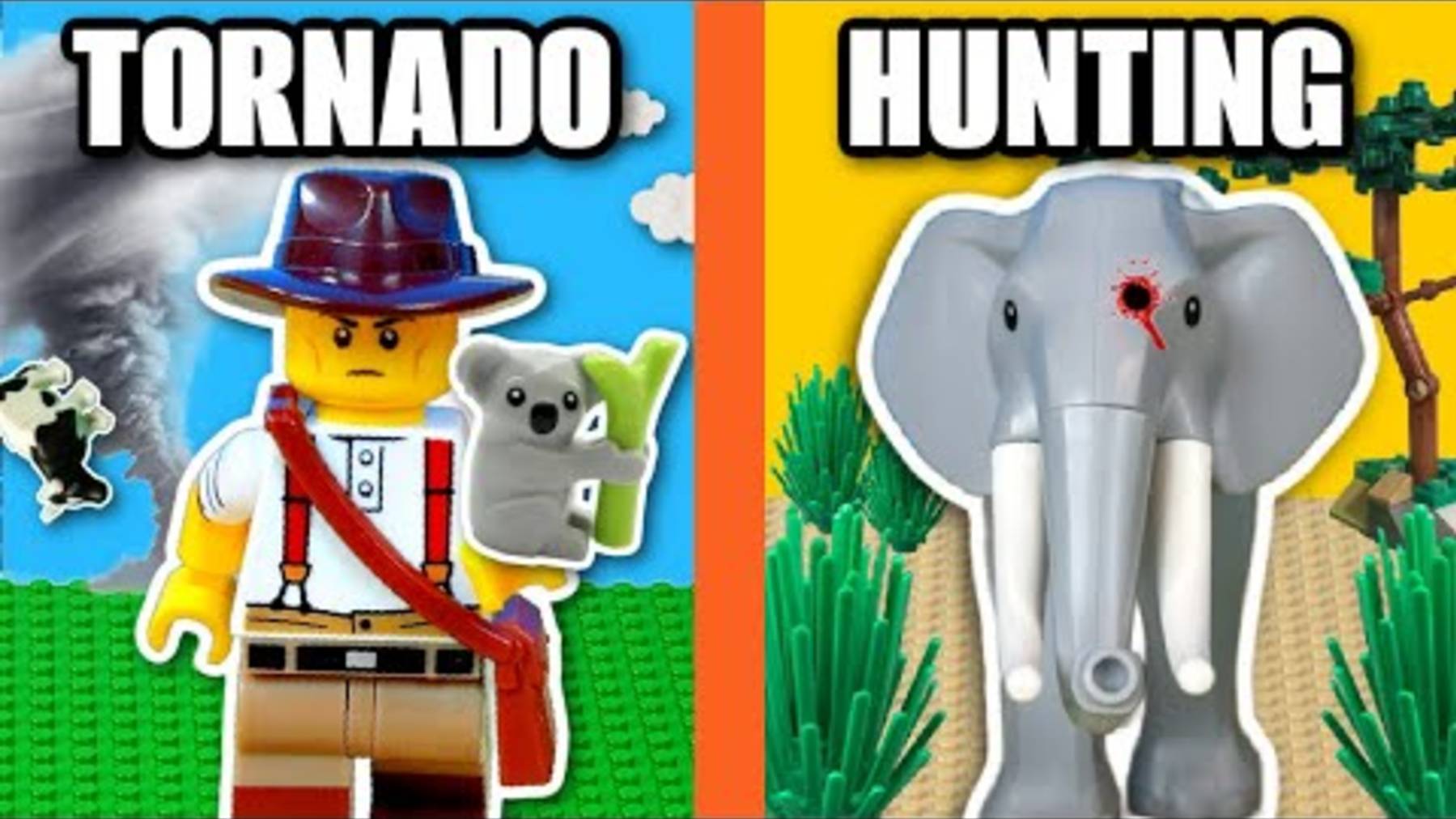 СПАСЕНИЕ животных от СТИХИЙНЫХ бедствий в LEGO