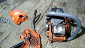 Обзор и мелки ремонт бензопилы Oleo-Mac 941