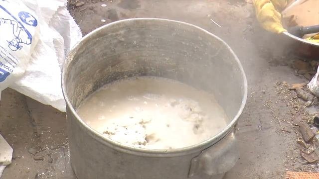 Как погасить негашеную известь для побелки деревьев.
