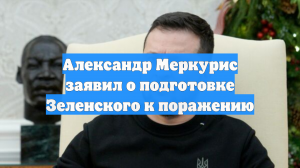 Александр Меркурис заявил о подготовке Зеленского к поражению