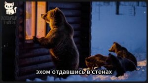 Медведица с тремя медвежатами умоляет впустить её в д?