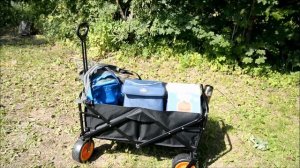 4-х колесная тележка складная. Удобная тележка если ну?