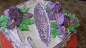 Украшение тортов кремом Торт с стиле ЛАМБЕТ Мастер класс по цветку ИРИС Cake decoration