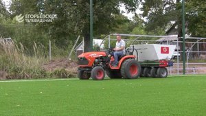 В Верейке завершаются работы по строительству нового мини-футбольного поля