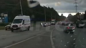 08.09.2025 Момент ДТП на Воткинском шоссе, возле «Милком» (Комос). Ижевск.