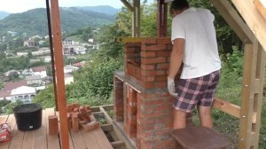 БЕСЕДКА С МАНГАЛОМ ИЗ КИРПИЧА! Весь процесс строитель?
