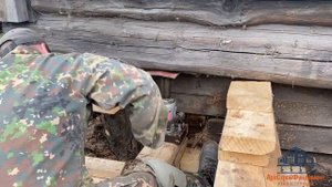 ПОДЪЕМ ДВОРА ДЕРЕВЕНСКОГО ДОМА. ЗАМЕНА ФУНДАМЕНТА