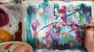 Как нарисовать дождь. Как нарисовать весну. Рисуем пти