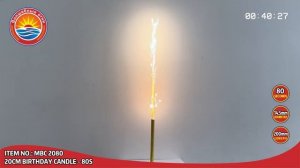 MBC2080 --- 20cm Birthday Candle - 80s