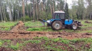 Обработка почвы под лесные культуры будущего года