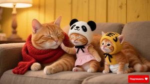 Котики - пока мама отдыхает