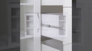 СИРИУС тумба 2 двери со стеклом и 3 ящика 156х95 белая