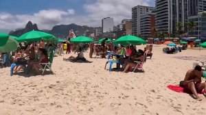 Прогулка под тёплым солнцем на пляже Ипанемы