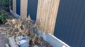 строим красивый забор на даче своими руками#забор#заб?