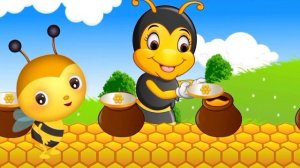 Пчёлка ЖУ-ЖУ-ЖУ, мульт-песенка.Видео для детей.