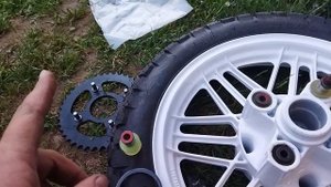 Замена сайлентблоков задней звезды на Honda AX-1.
