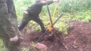 Корчуем пень хай - джеком