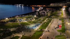 В магаданском парке «Маяк» открыли уникальный мультимедийный фонтан