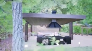 Беседка-терраса 20 кв.м. с зоной барбекю/мангалом от зас