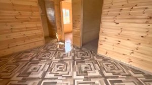 Каркасный одноэтажный дом 36м2,  6х6 на 12 сотках