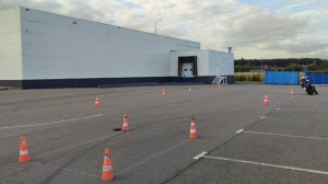 Gymkhana GP 2025 stage 5 / 54,01 / Будагова Дарья / Yamaha MT-03 / 05.09.25