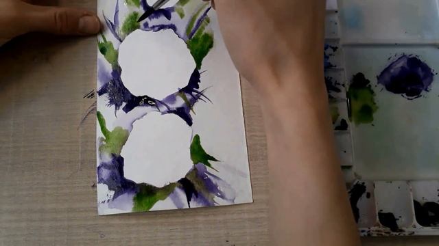 розы акварелью просто и быстро, импровизация. Акварел? смотреть онлайн